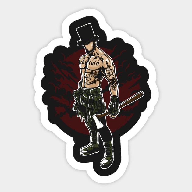 Gangster Lincoln Sticker by MisfitInVisual